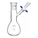 Merck Synthware pear-shaped Schlenk flask with stopcock