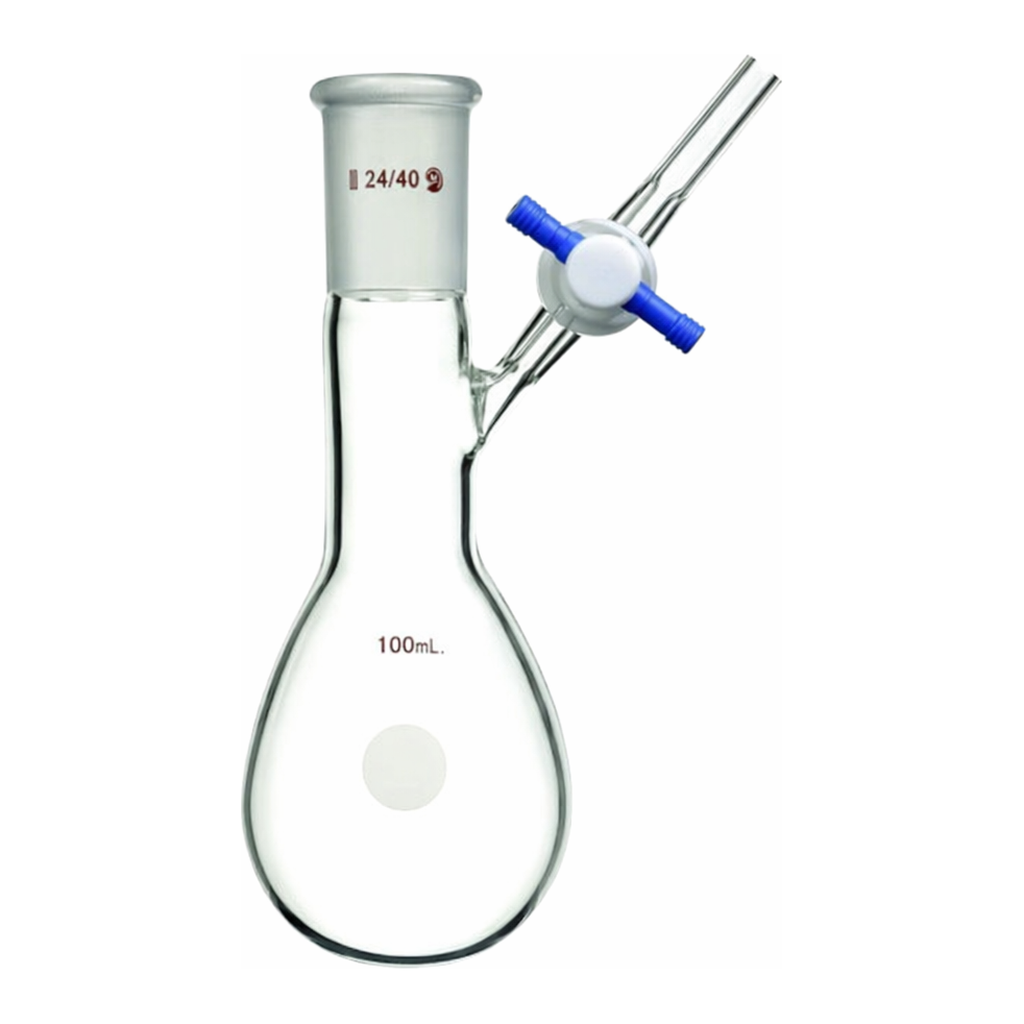 Merck Synthware pear-shaped Schlenk flask with stopcock