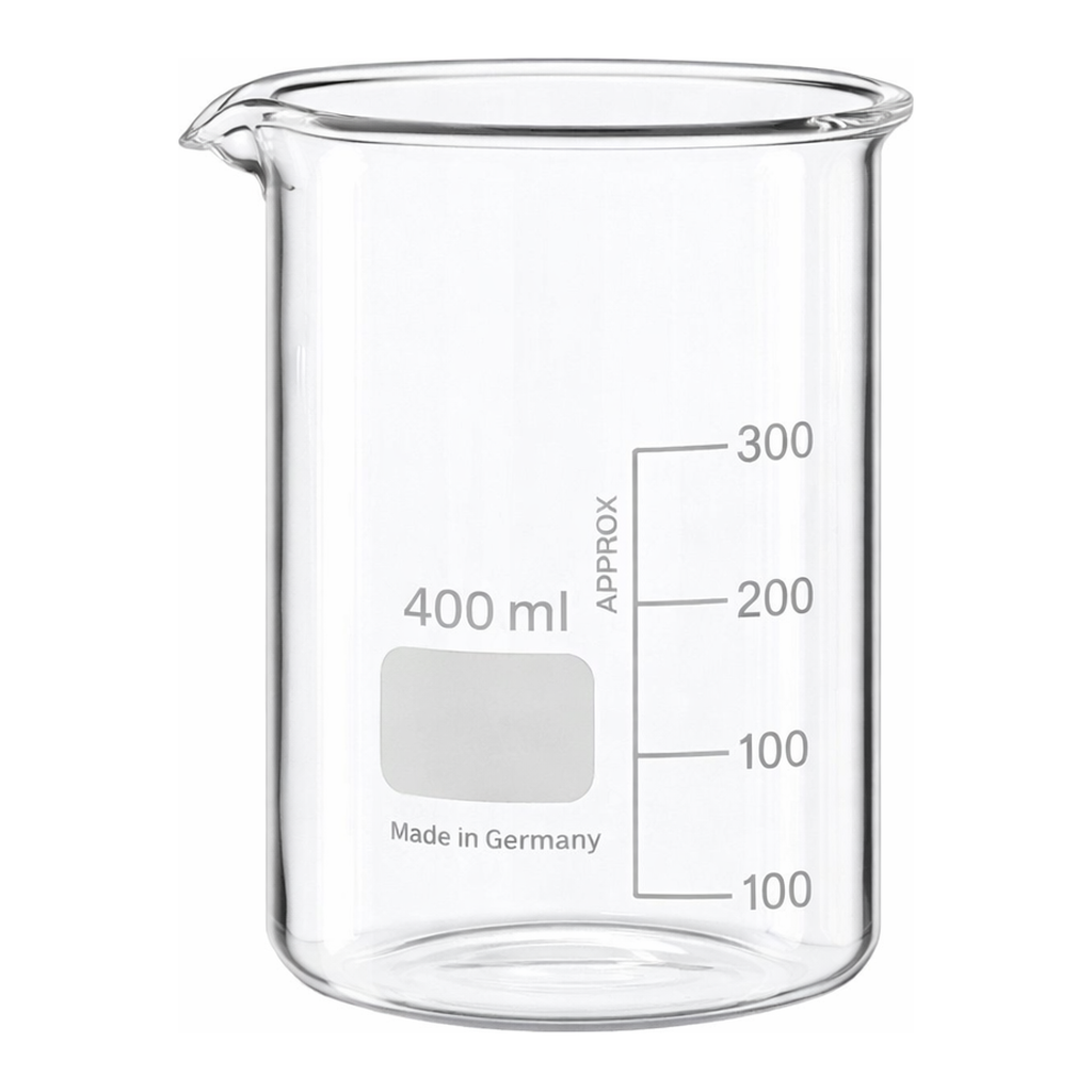 Merck BRAND glass beaker with spout, low form