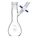Merck Synthware pear-shaped Schlenk flask with stopcock