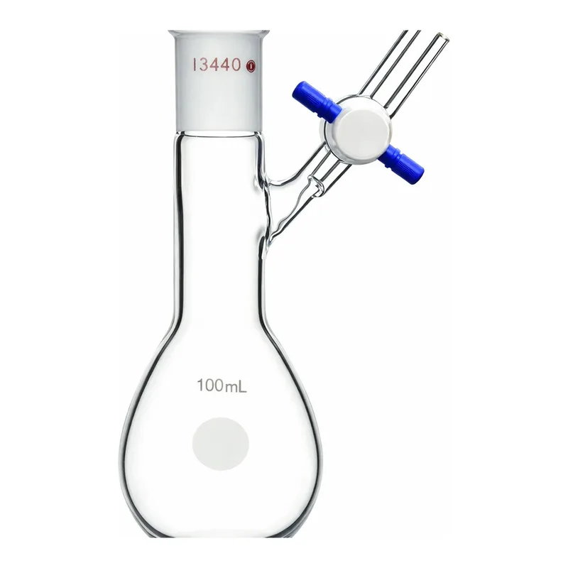 Merck Synthware pear-shaped Schlenk flask with stopcock