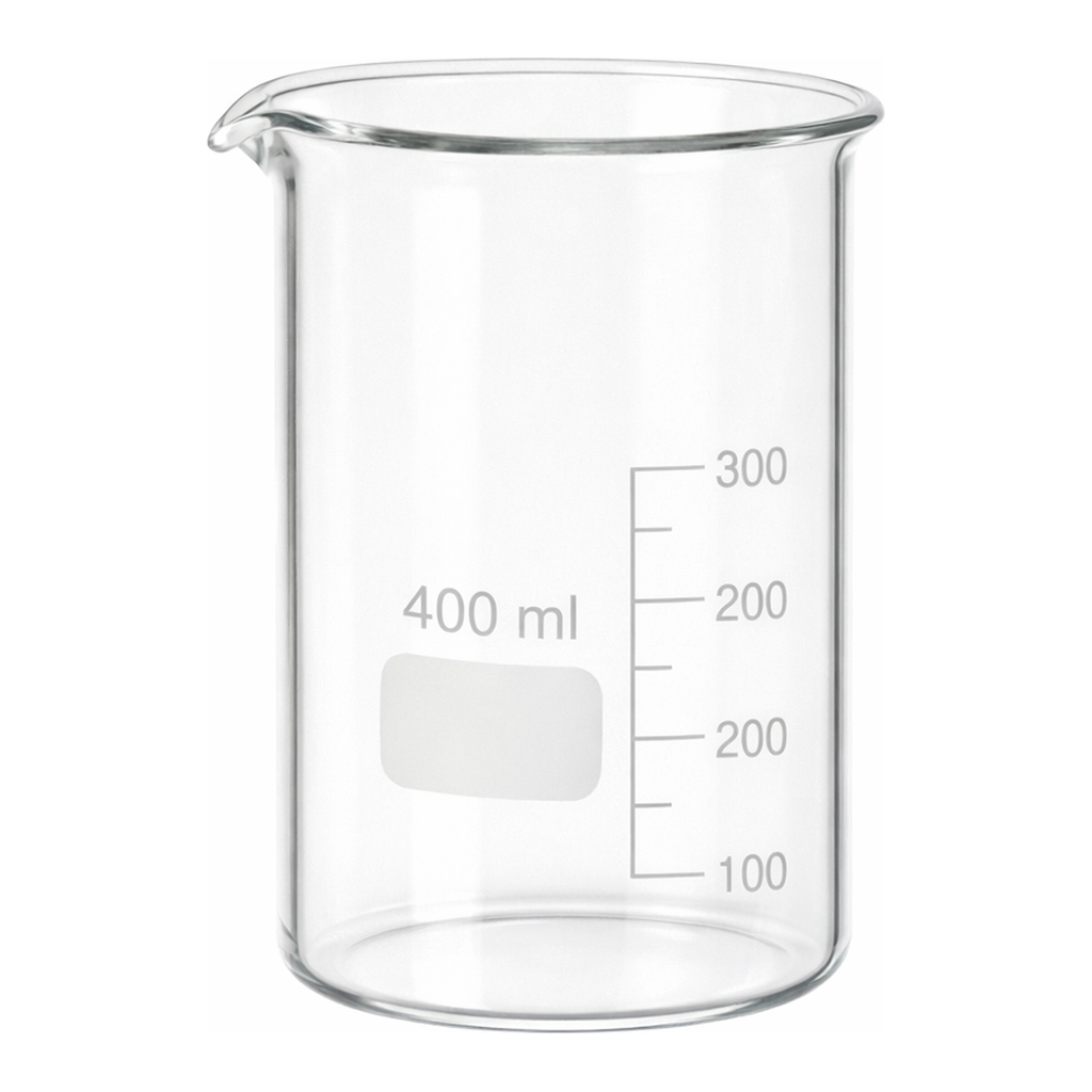 Merck BRAND glass beaker with spout, low form