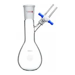 Merck Synthware pear-shaped Schlenk flask with stopcock