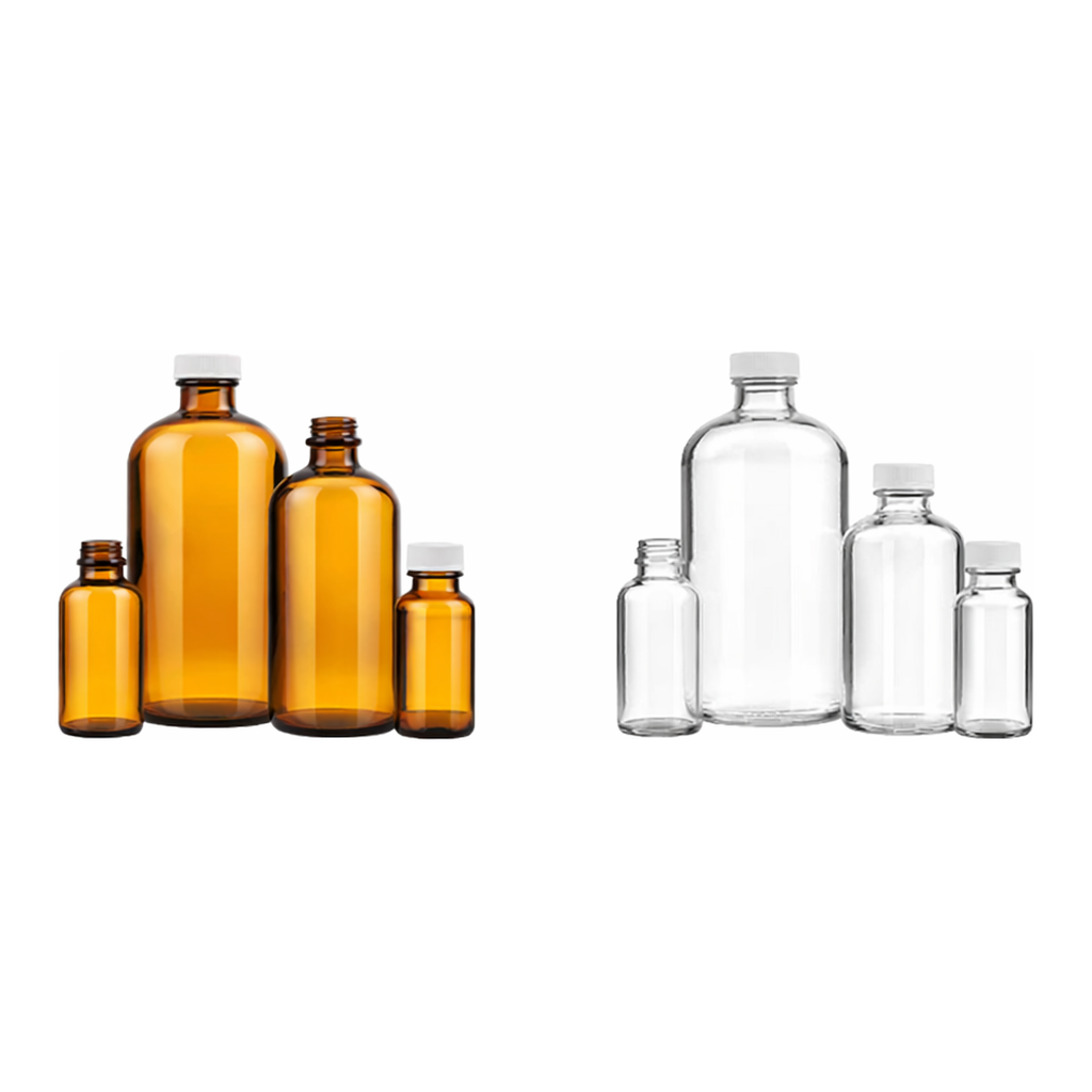 Merck Wheaton narrow mouth bottles with caps
