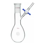 Merck Synthware pear-shaped Schlenk flask with stopcock