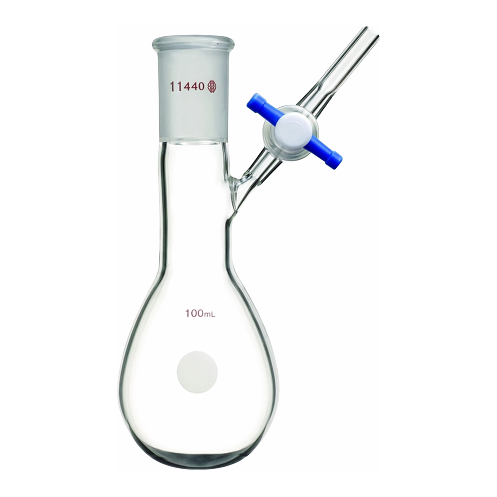 Merck Synthware pear-shaped Schlenk flask with stopcock