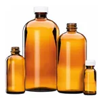 Merck Wheaton narrow mouth bottles with caps
