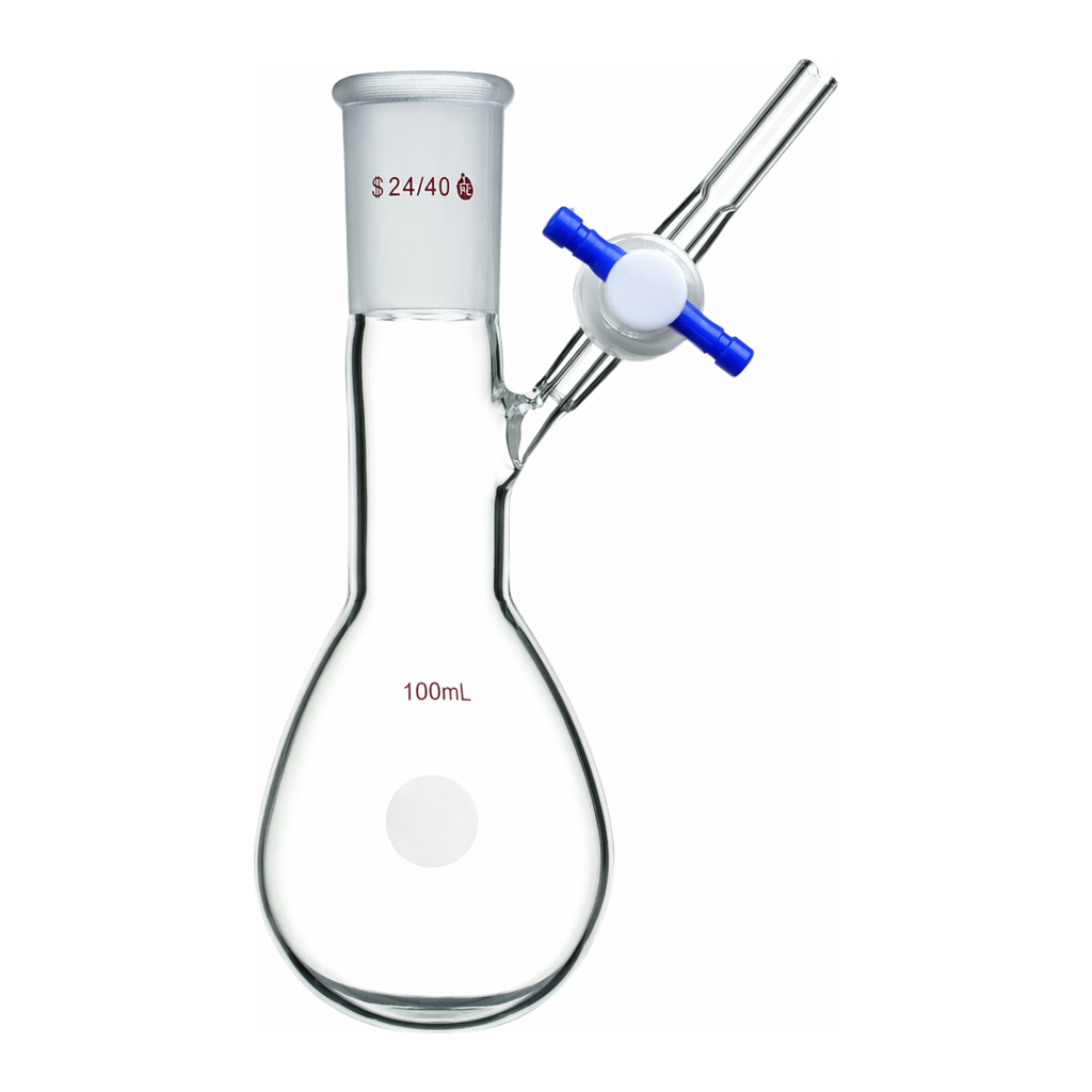 Merck Synthware pear-shaped Schlenk flask with stopcock