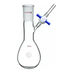 Merck Synthware pear-shaped Schlenk flask with stopcock