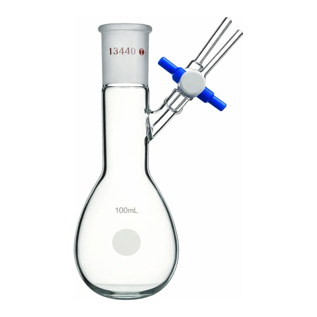 Merck Synthware pear-shaped Schlenk flask with stopcock