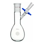 Merck Synthware pear-shaped Schlenk flask with stopcock