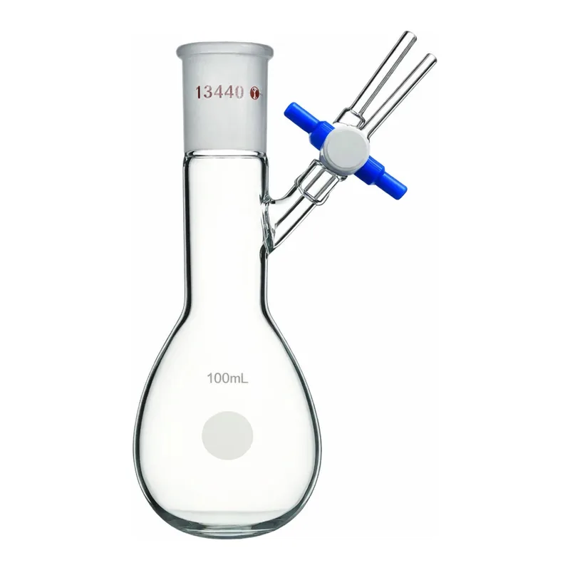 Merck Synthware pear-shaped Schlenk flask with stopcock