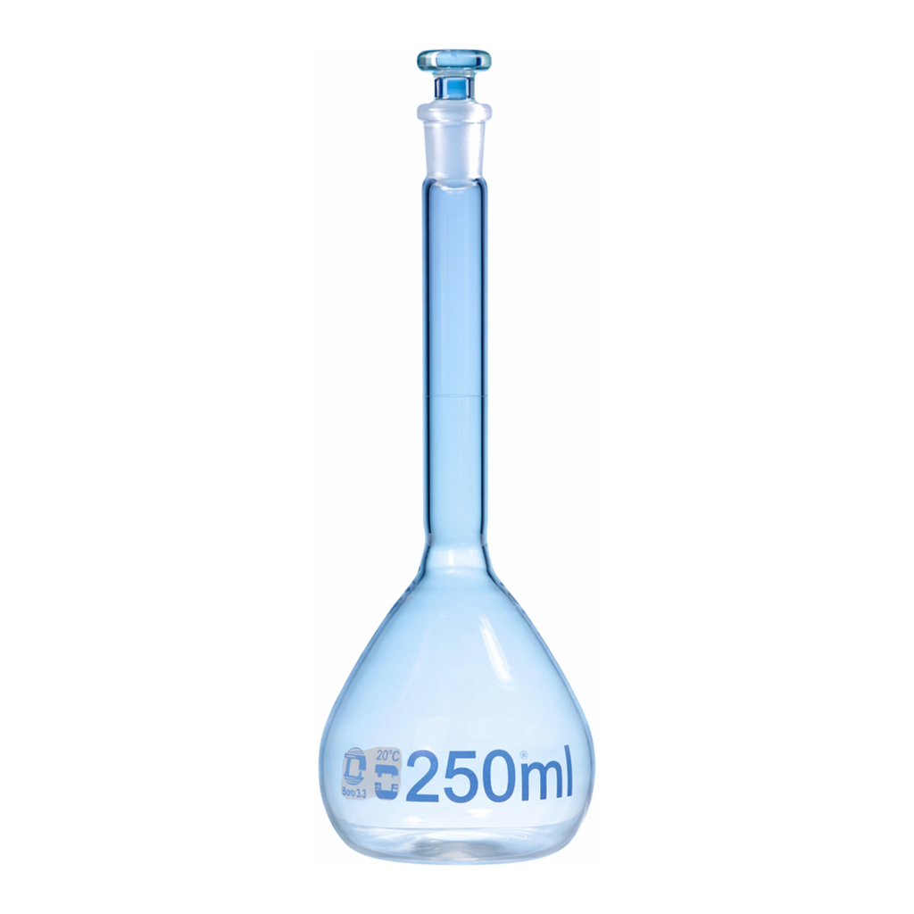 Merck BRAND volumetric flask BLAUBRAND USP conformity certified