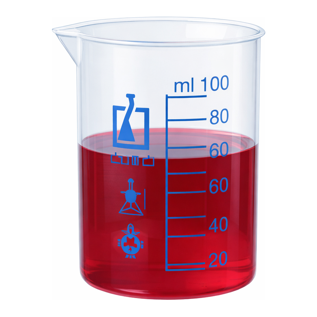 Merck BRAND PP beaker with spout, low form