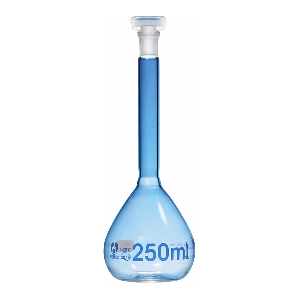Merck BRAND volumetric flask BLAUBRAND USP 27 conformity certified