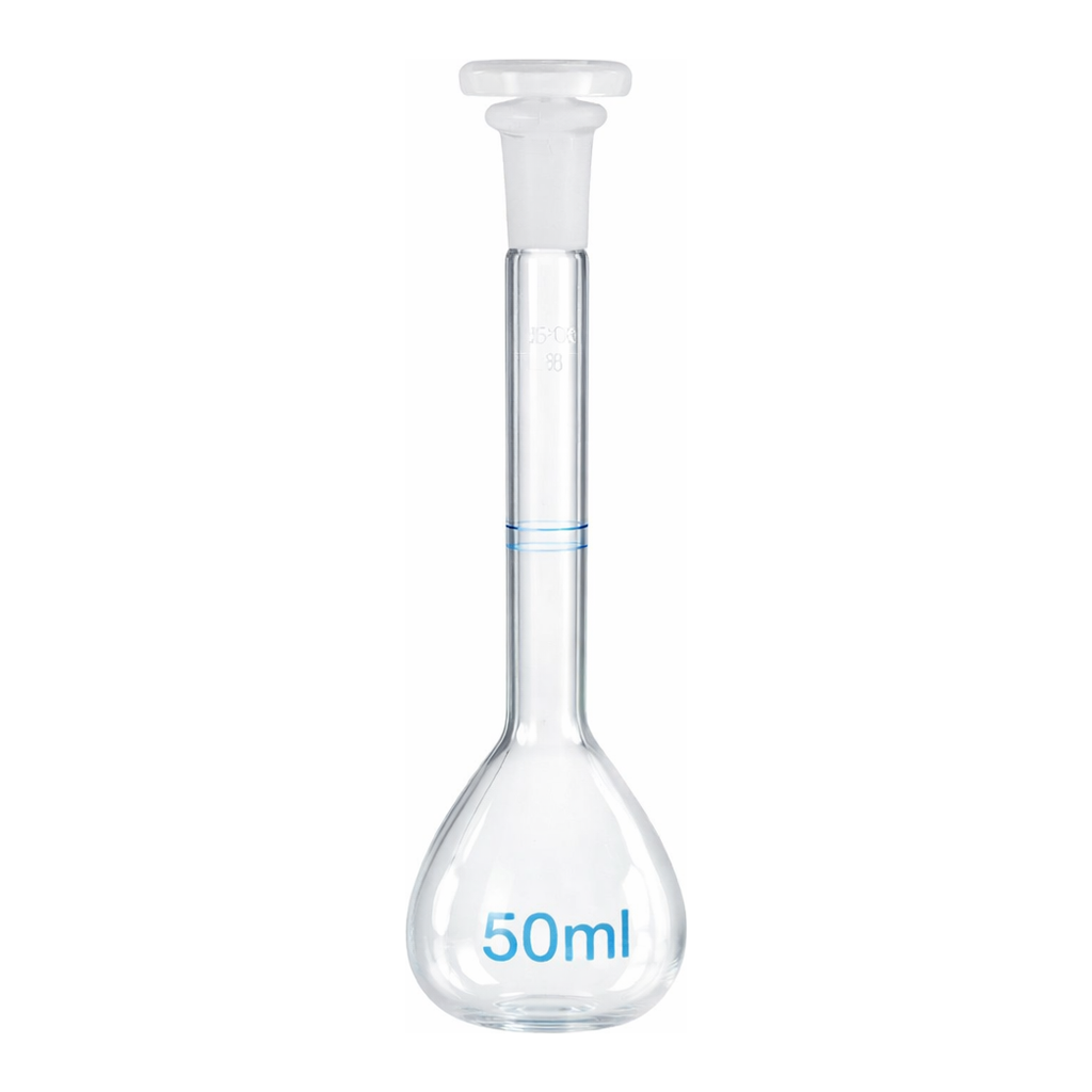 Merck BRAND volumetric flasks with 3 marks, DAkkS-calibrated, BLAUBRAND