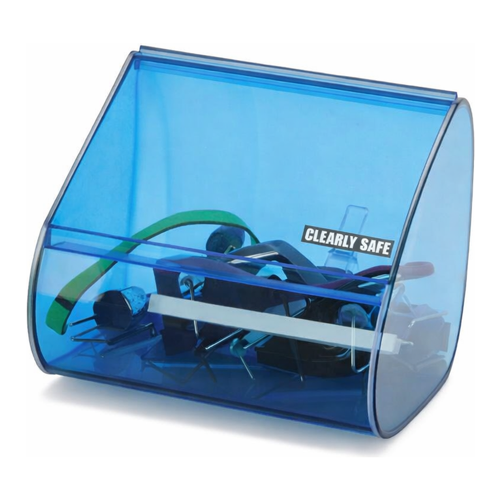 Merck Clearly Safe glasses desktop dispenser