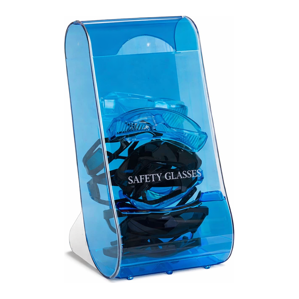Merck Clearly Safe glasses dispenser, counter or wall mountable