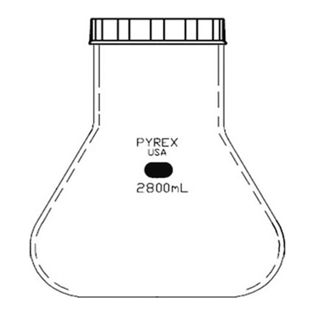 Merck Corning fernbach flask, without baffle, 100 mm