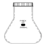 Merck Corning fernbach flask, without baffle, 100 mm