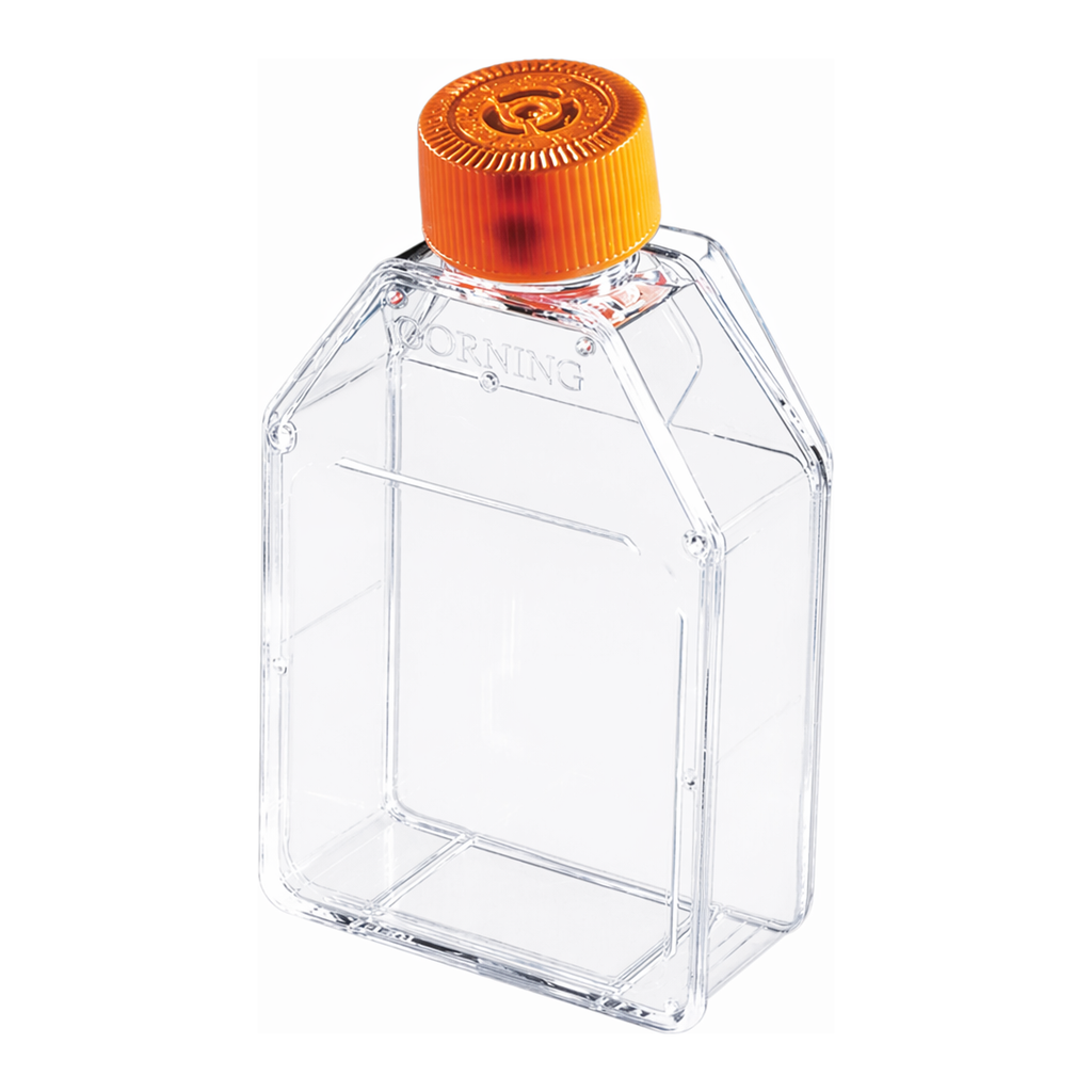 Merck Corning flask, canted neck, 25 cm, vented