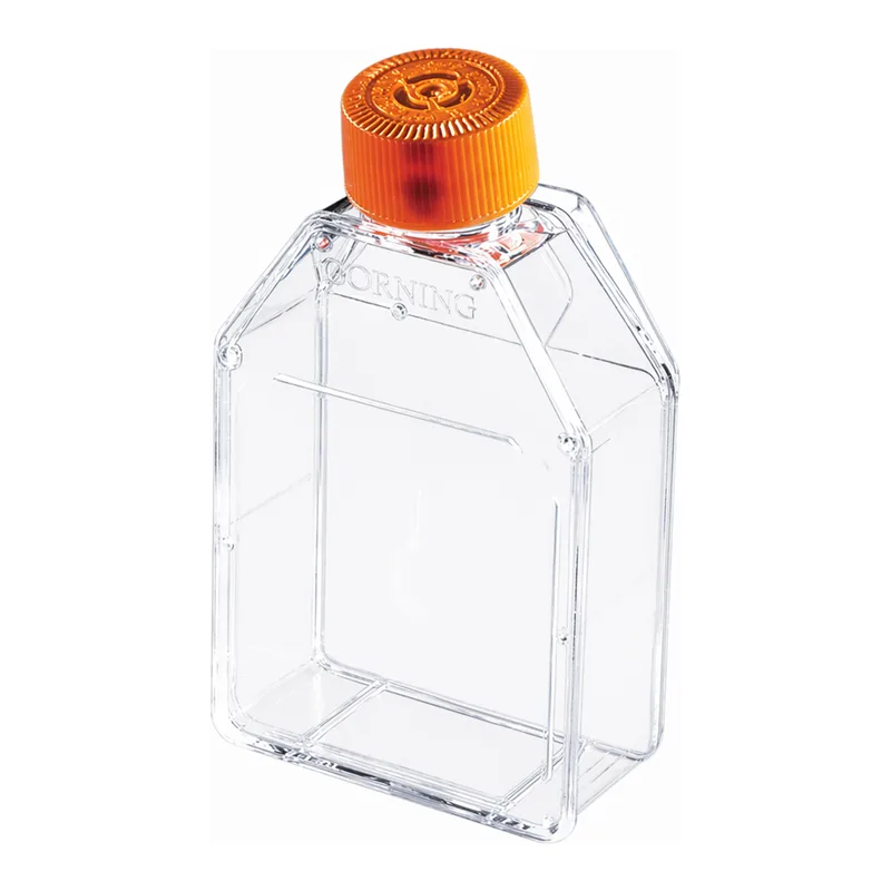 Merck Corning flask, canted neck, 25 cm, vented