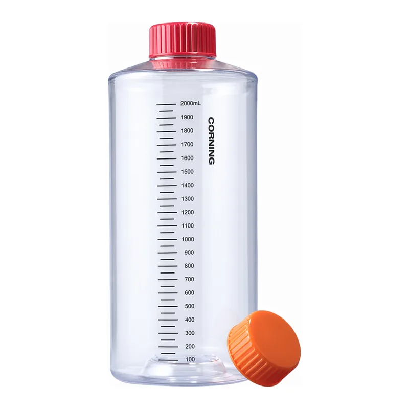 Merck Corning roller bottles, not treated