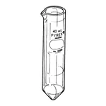 Merck Pyrex heavy-duty tube with pour-out