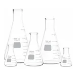 Merck Pyrex narrow-mouth graduated Erlenmeyer flask assortment pack