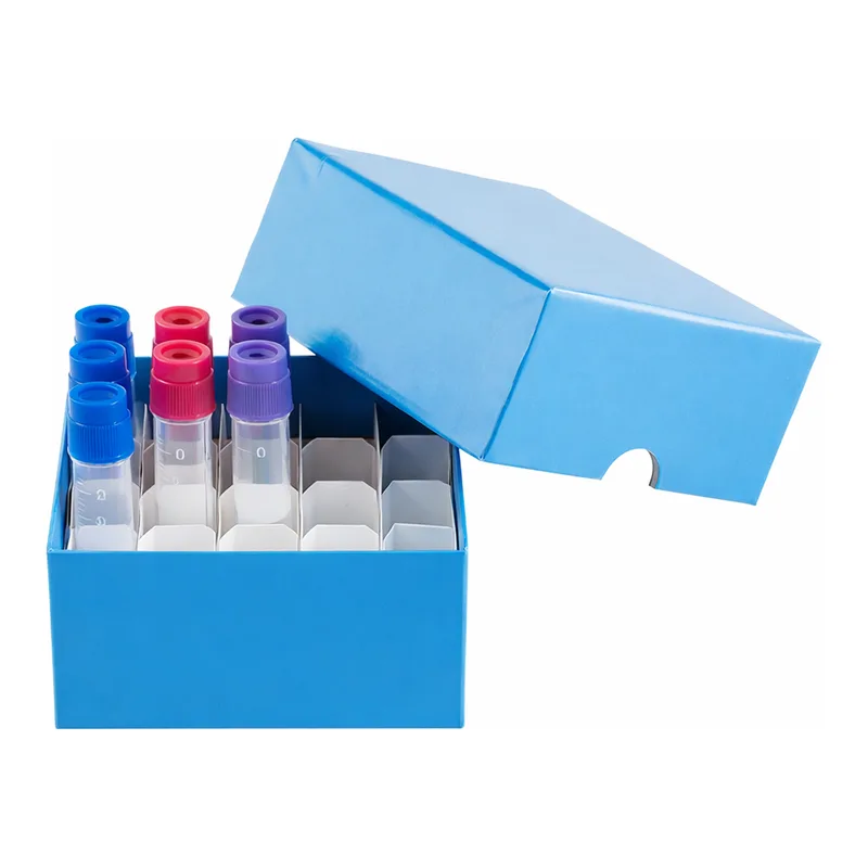 Merck True North cardboard cyrogenic vial storage box