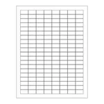 Merck Laser Tough-Tags microcentrifuge tube labels, kiss cut with square corners