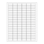 Merck Laser Tough-Tags microcentrifuge tube labels, kiss cut with square corners