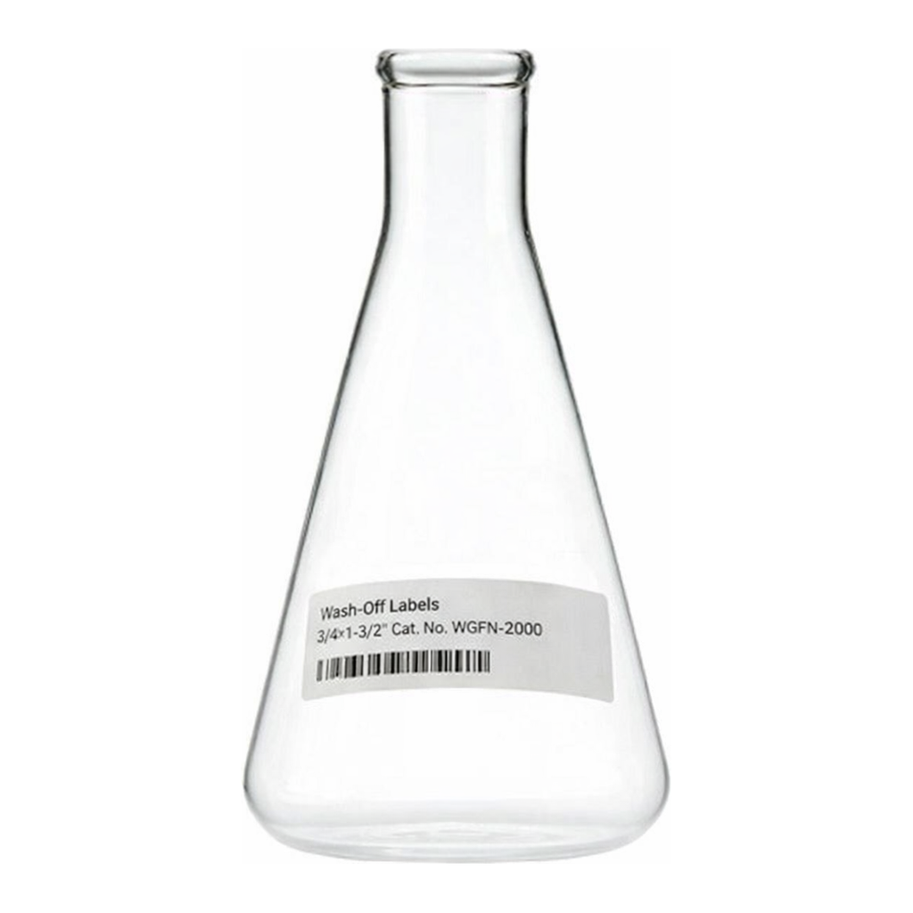 Merck WASH-OFF LABELS, L X W 4 IN X 1 IN
