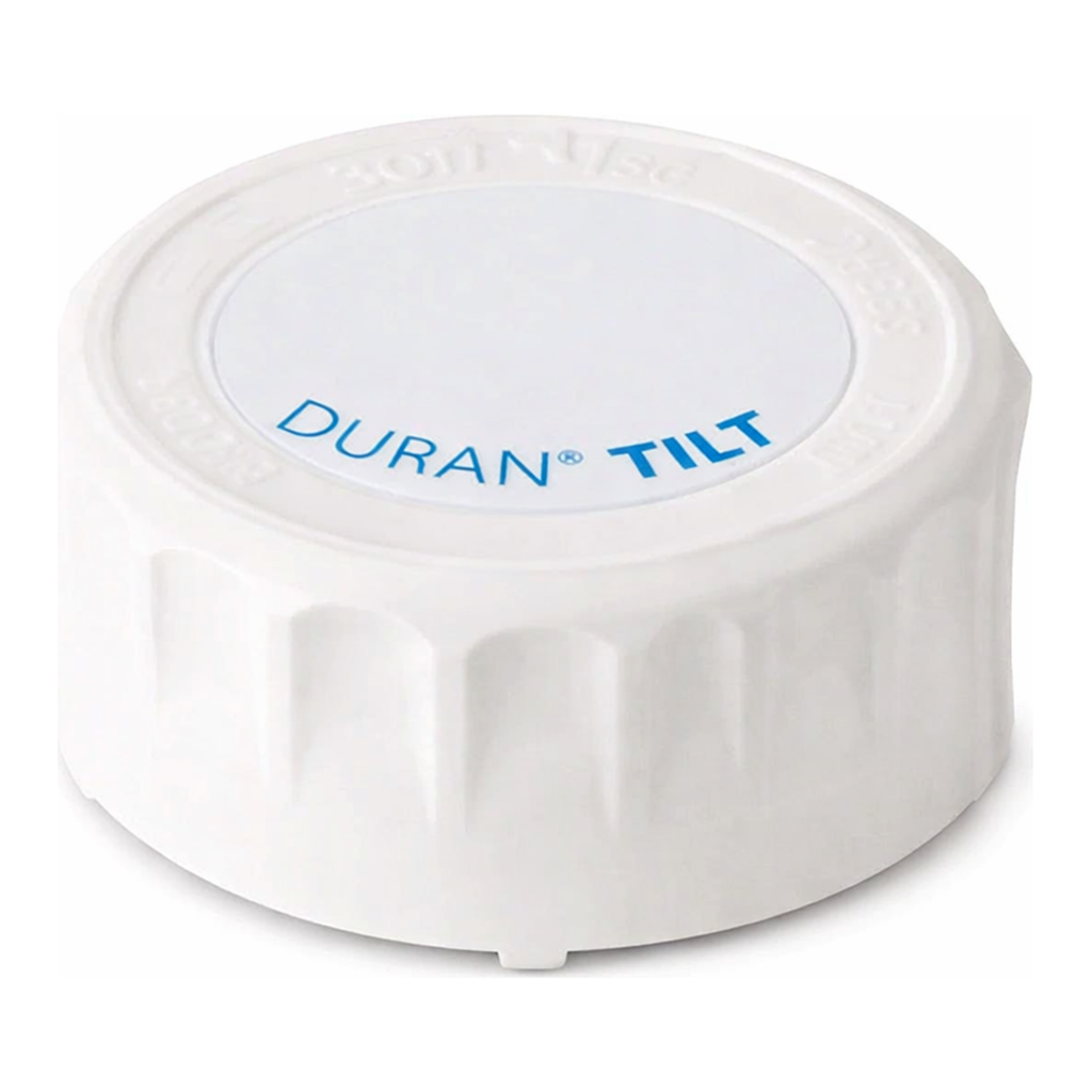 Merck DURAN TILT GL 56 self-adhesive identification label for screw cap