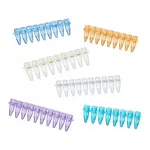 Merck Corning Thermowell PCR 8 well strip tubes with caps