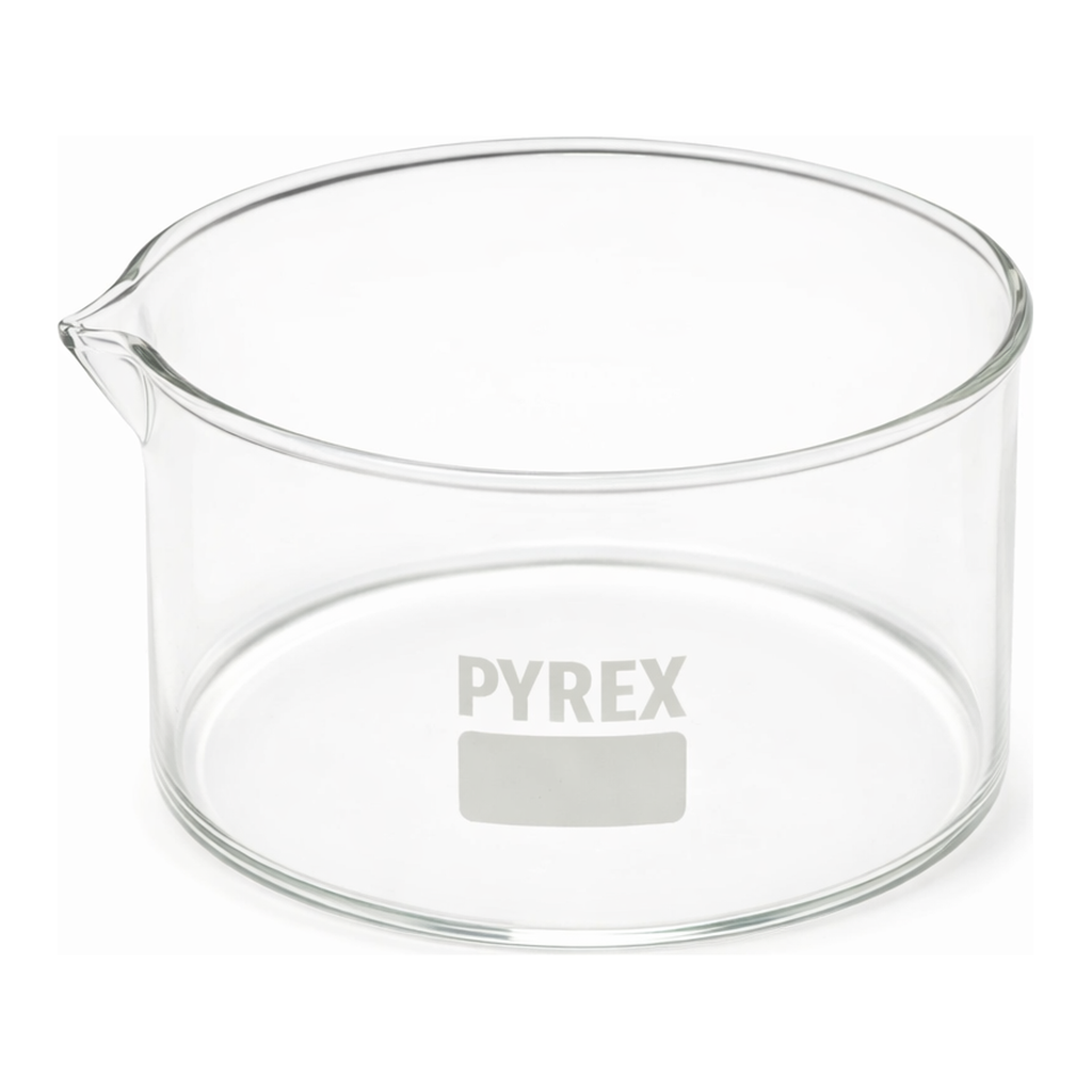 Merck Pyrex Crystallizing dish, flat bottom with spout
