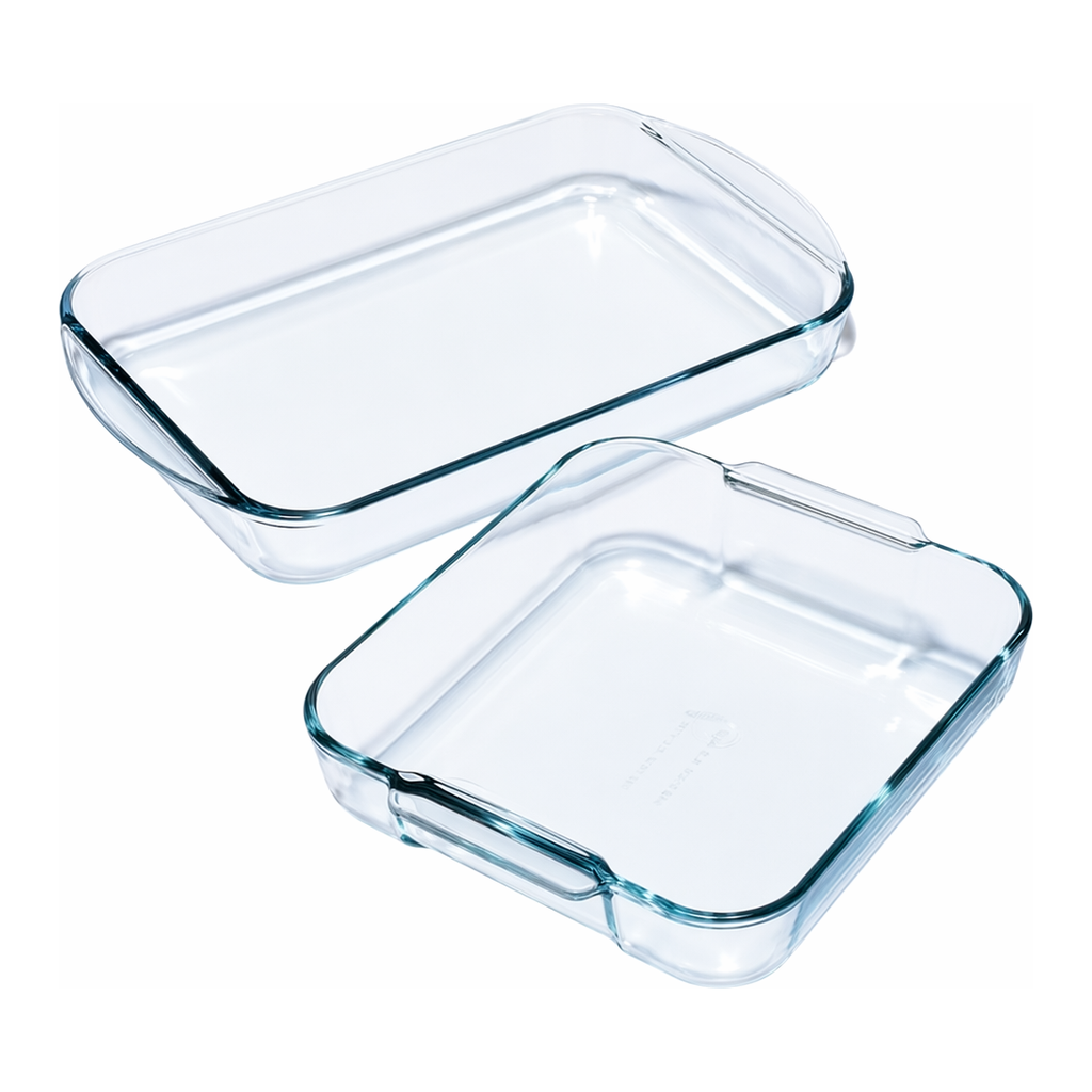 Merck Pyrex glass general purpose dishes