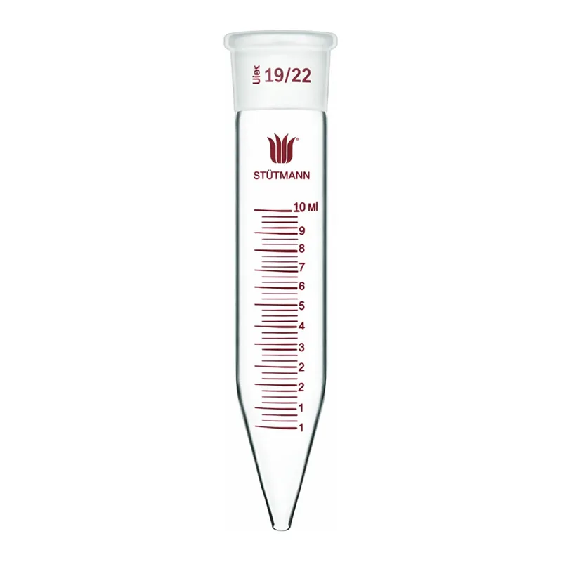 Merck Synthware graduated distillation receiver tube with hooks