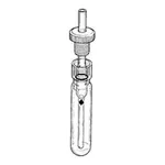 Merck Ace pressure tubes with plunger valves and thermowells