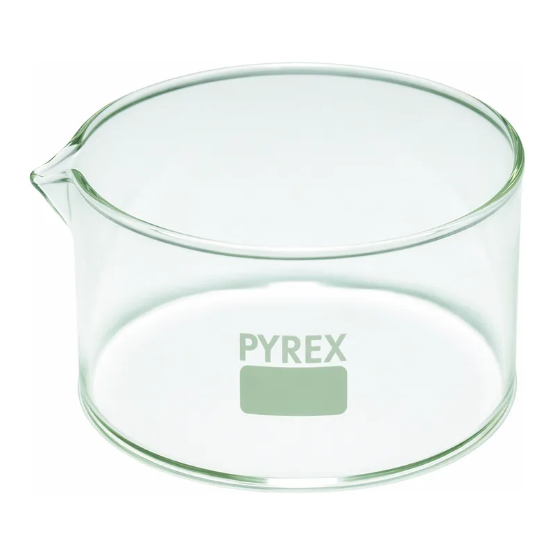 Merck Pyrex Crystallizing dish, flat bottom with spout