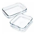 Merck Pyrex glass general purpose dishes