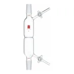 Merck Synthware fritted filter tube with glass stopcocks