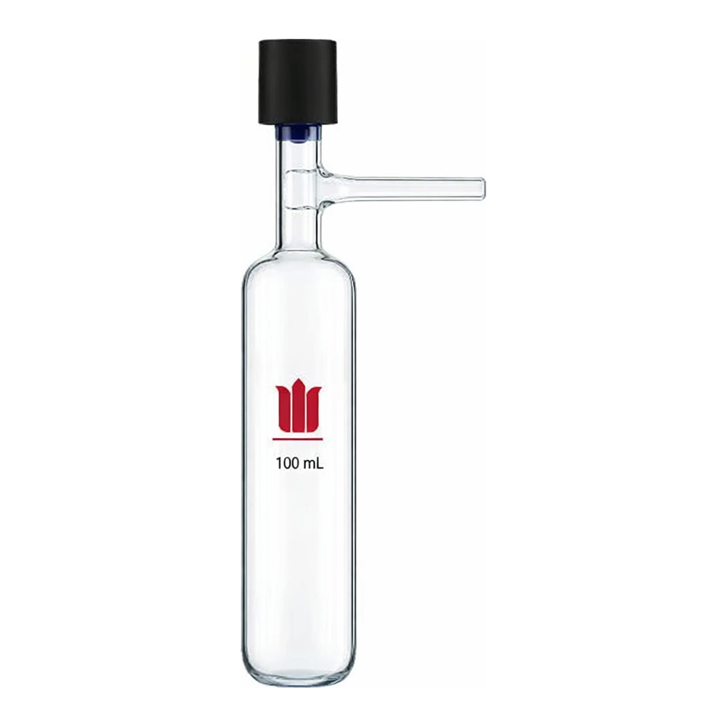 Merck Synthware storage tube with high vacuum valve