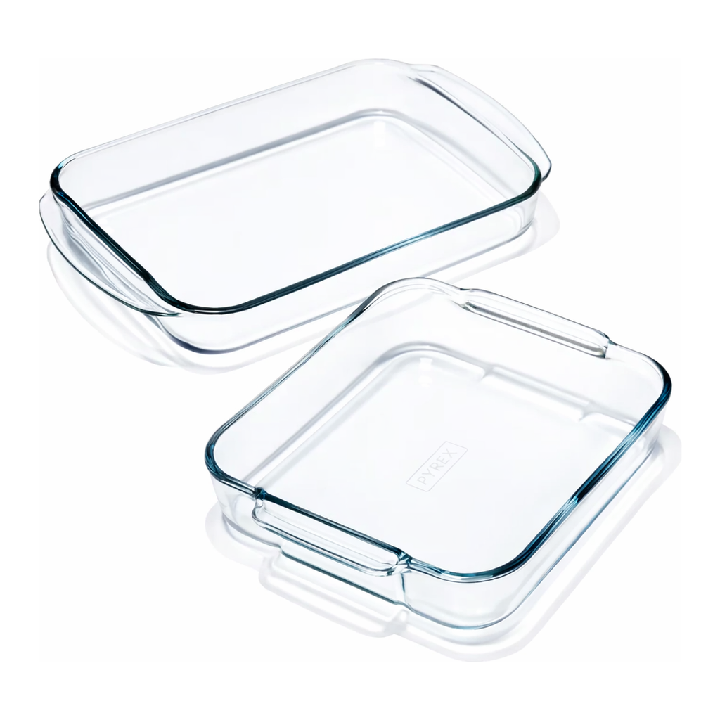 Merck Pyrex glass general purpose dishes