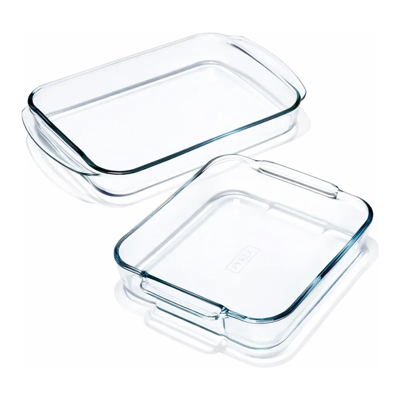 Merck Pyrex glass general purpose dishes