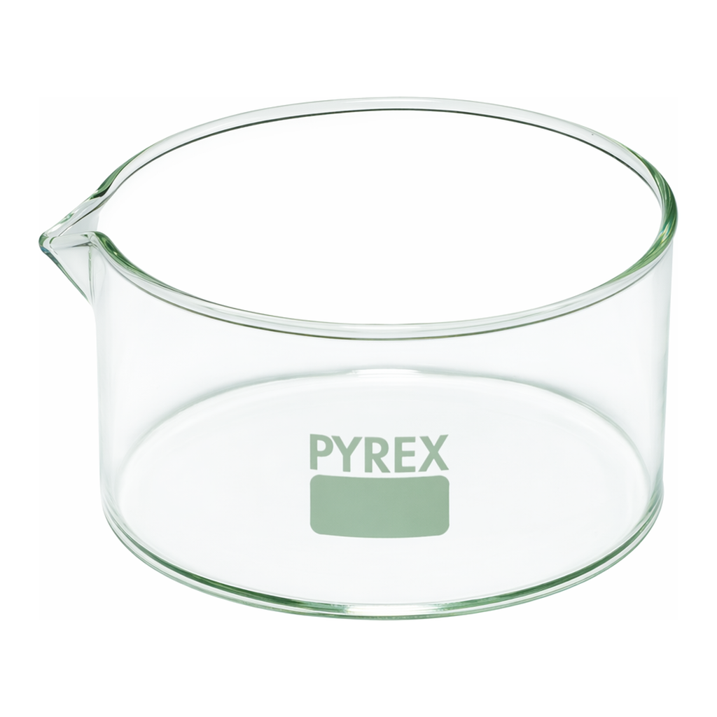 Merck Pyrex Crystallizing dish, flat bottom with spout