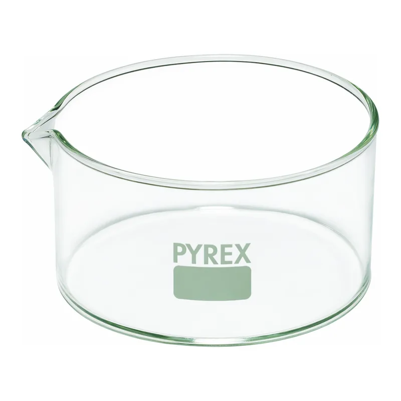 Merck Pyrex Crystallizing dish, flat bottom with spout