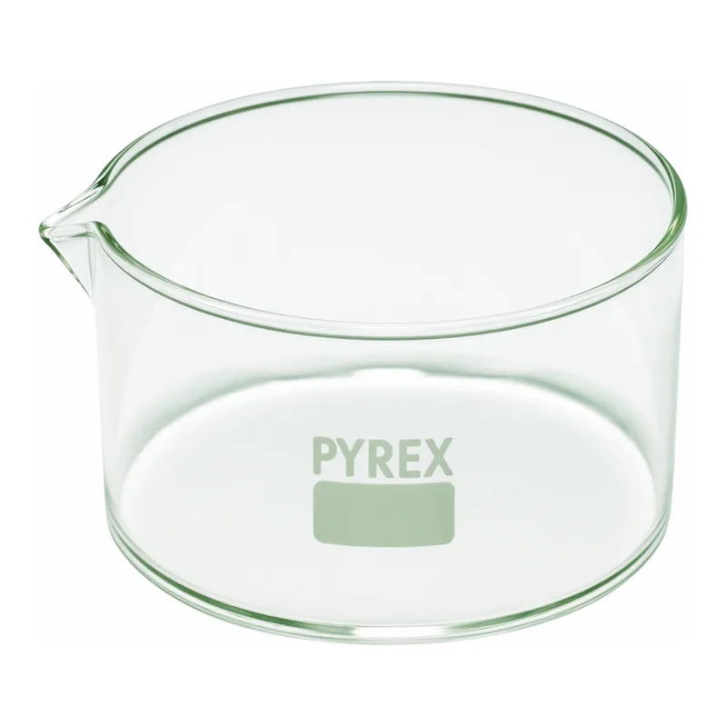 Merck Pyrex Crystallizing dish, flat bottom with spout