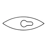 Merck Ace double-arc PTFE stirrer blade