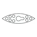Merck ACE stirrer blade, 316SS, oblong-shaped with holes